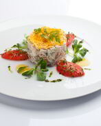 Оливье с копченой куриной грудкой