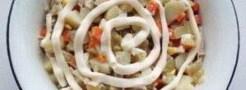 оливье с курицей. Шаг 3