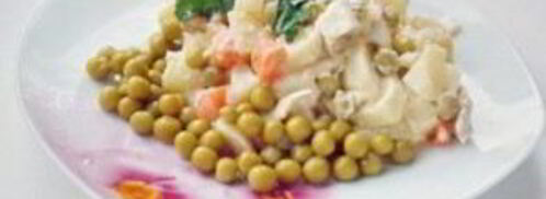 оливье с курицей. Шаг 4