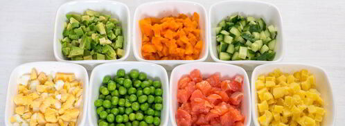 оливье с семгой. Шаг 3