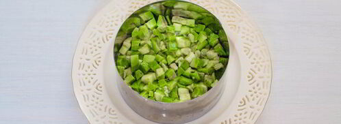 оливье с семгой. Шаг 5