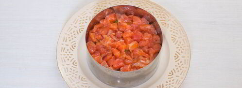 оливье с семгой. Шаг 6