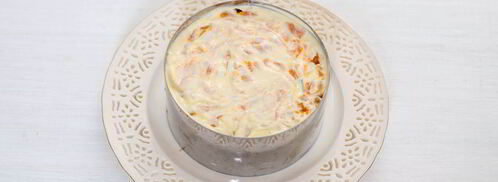 оливье с семгой. Шаг 9