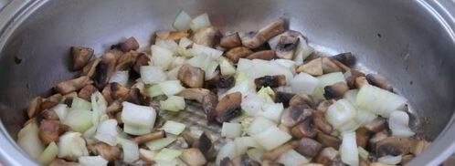 оливье с шампиньонами. Шаг 5