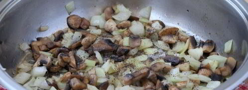 оливье с шампиньонами. Шаг 6