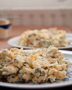 Оливье с утиной грудкой