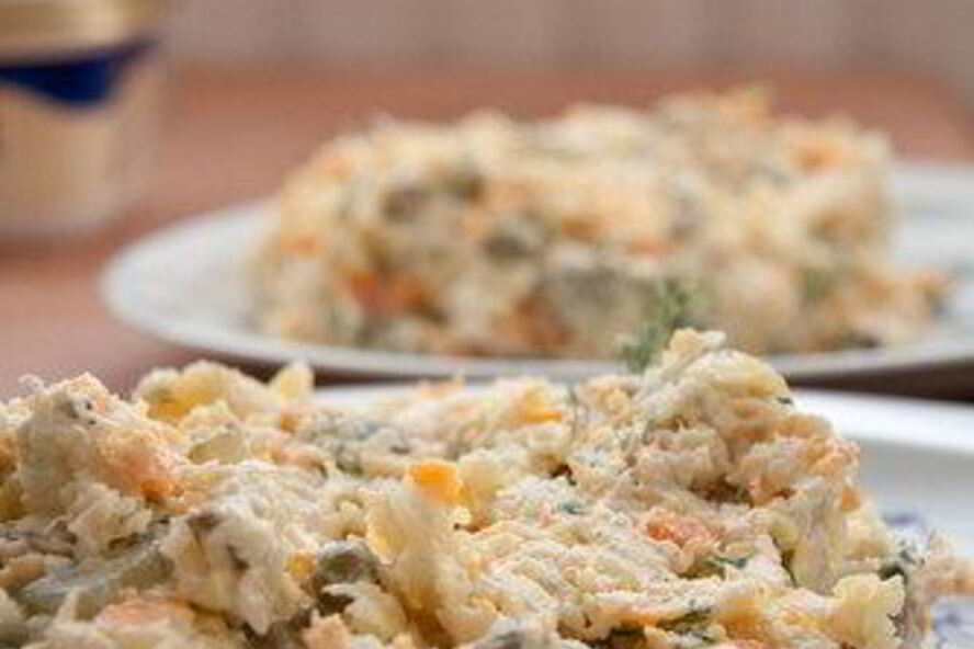 Рецепт оливье с утиной грудкой