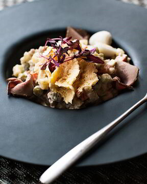 Оливье с уткой