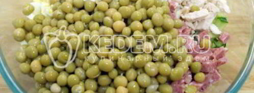 салат новогодний оливье. Шаг 4