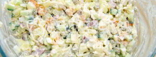 салат новогодний оливье. Шаг 5