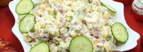 салат новогодний оливье. Шаг 6