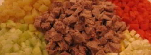 салат оливье с индейкой. Шаг 2