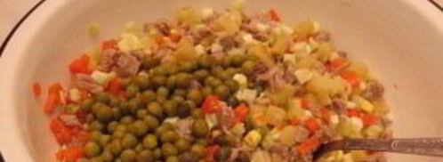 салат оливье с индейкой. Шаг 3