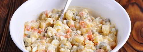 салат-закуска оливье в ветчине. Шаг 8