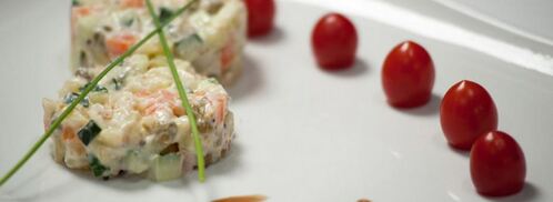 вегетарианский салат оливье. Шаг 5