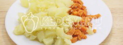 заливное оливье. Шаг 5