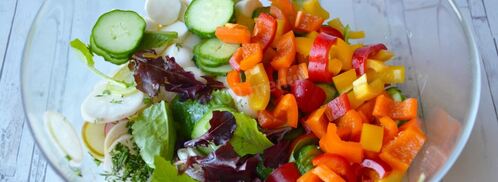 овощной салат с моцареллой. Шаг 8