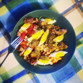 Салаты с фасолью