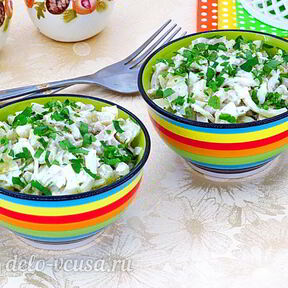 Салаты с кальмарами