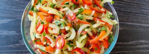 салат из баклажанов со сладким перцем и чесноком. Шаг 5