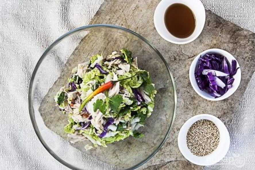 Рецепт салата из курицы без майонеза