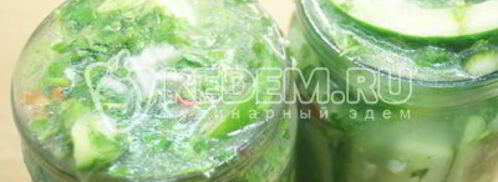 салат из огурцов пальчики оближешь. Шаг 9