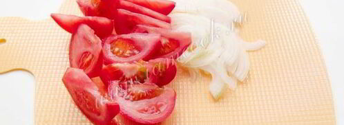 салат из семги с помидорами. Шаг 6