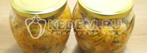 салат из цветной капусты с зеленью на зиму. Шаг 10