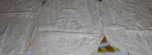 рулет из лаваша мимоза. Шаг 2