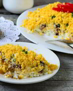 Салат Мимоза классический слоеный