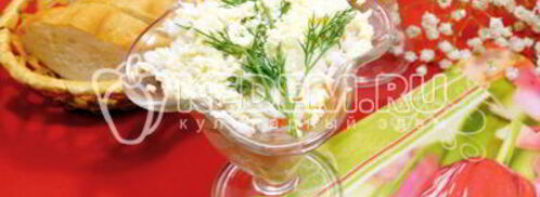 салат мимоза с горбушей. Шаг 9