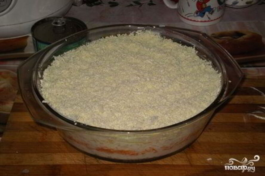 Рецепт салата мимоза с сайрой