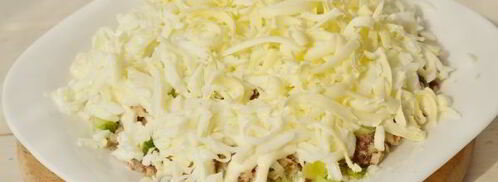 салат мимоза с сардиной. Шаг 9