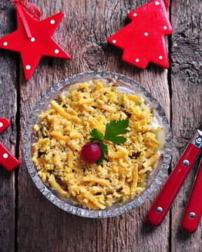 Салат мимоза со шпротами