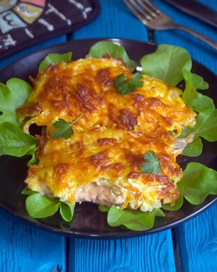 Горбуша под шубой в духовке