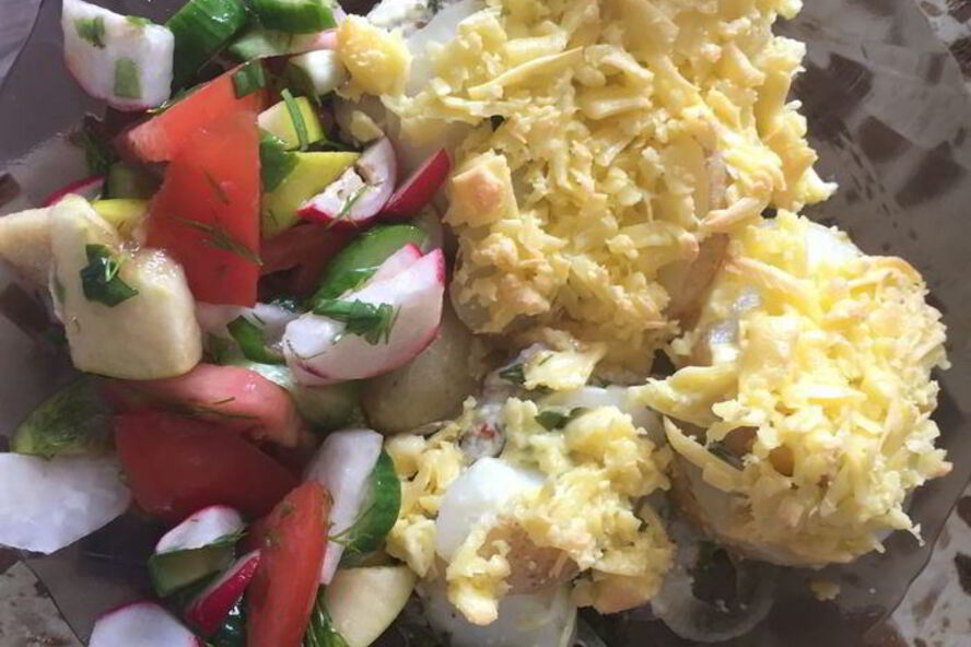 Рецепт картофеля под шубой