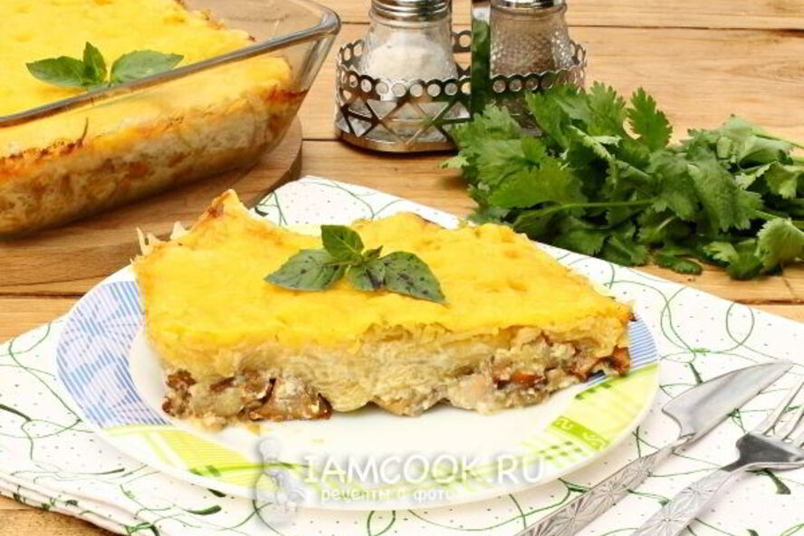 Рецепт курицы с лисичками, запеченная под шубой