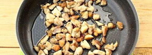 курица с лисичками, запеченная под шубой. Шаг 4