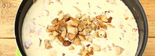 курица с лисичками, запеченная под шубой. Шаг 7