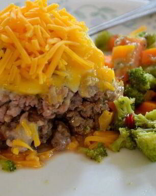 Мясной хлеб под шубой