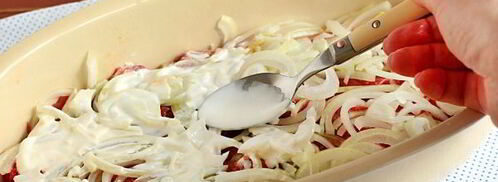 мясо под шубой в духовке. Шаг 10