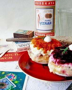 Пирожные Сельдь под шубой