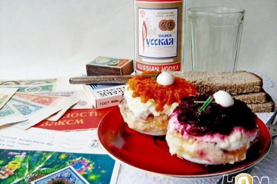 Рецепт пирожных сельдь под шубой