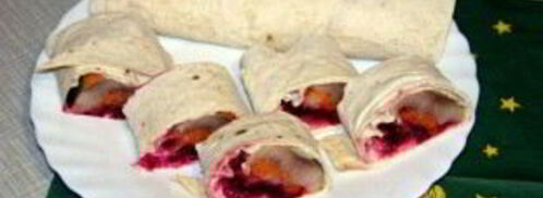 рулет селедка под шубой в лаваше. Шаг 4