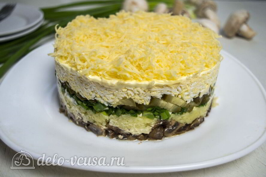 Рецепт салата грибы под шубой