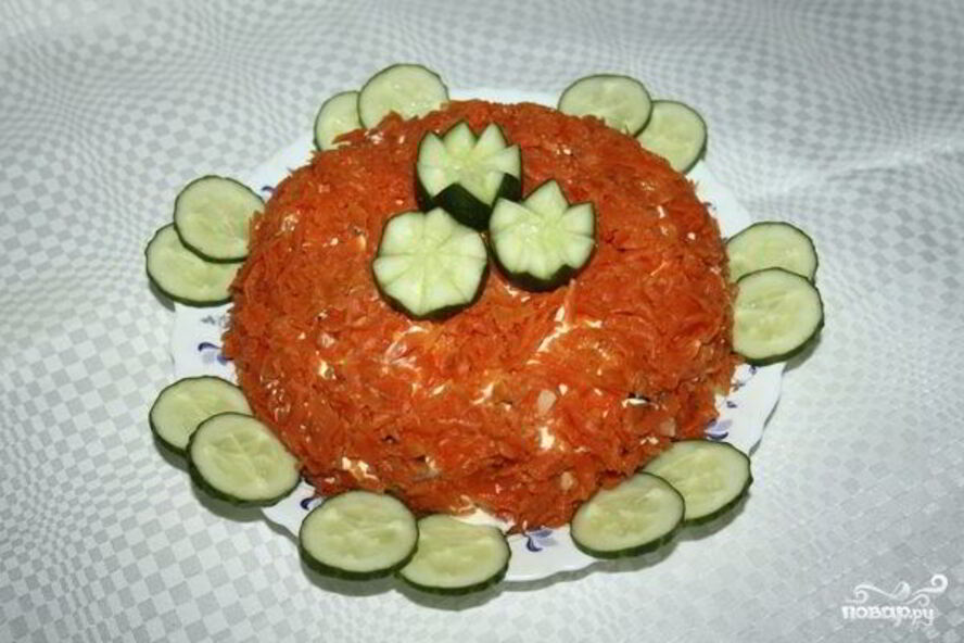 Рецепт салата лисичка под шубой с селедкой