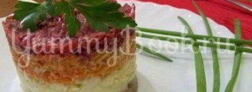 салат сельдь под шубой. Шаг 8