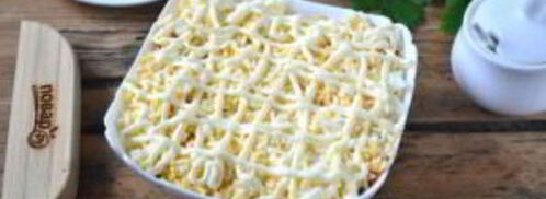 салат шпроты под шубой. Шаг 5