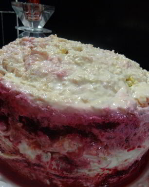 Селедка под шубой без картофеля с яйцами