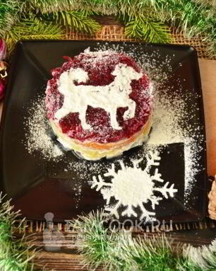 Селедка под шубой на Новый год Собаки